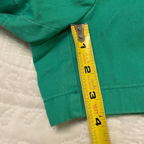 J. Crew Green Cotton Cinco Shorts Size 4 - Picture 8 of 9